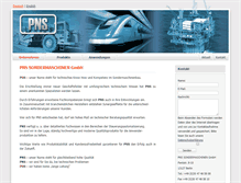 Tablet Screenshot of pns-gmbh.de